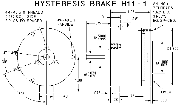 H11 Brake Drawing