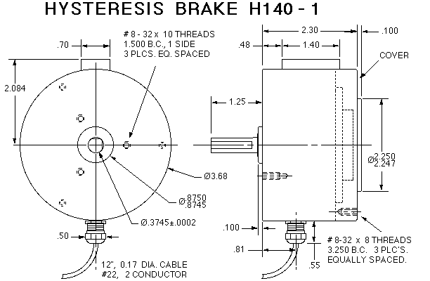 H140 Brake Drawing