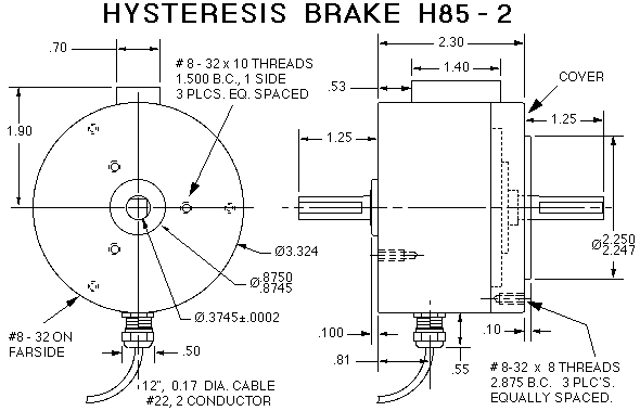 H85-2 Brake Drawing