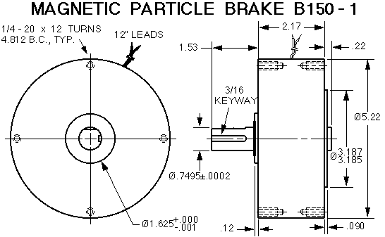 Brake B150-1 drawing