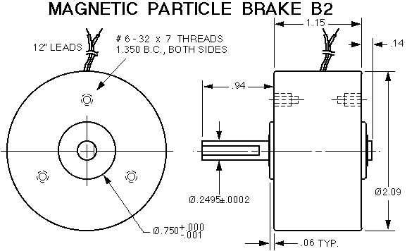 Brake B2-1 drawing