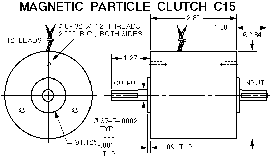 Clutch C15 drawing